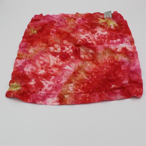 Pottery Barn Linen Napkins SET 6 Pink Yellow Tie Dye Pastel Festive Party - Picture 14 of 14